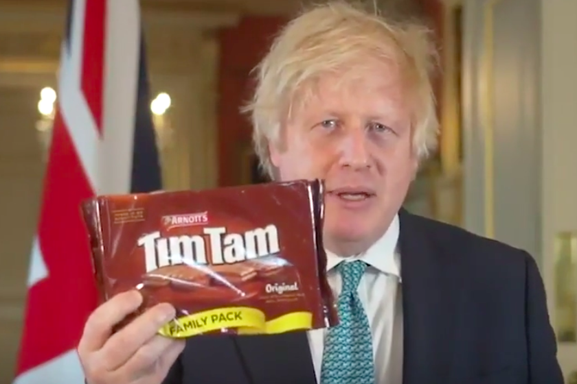 The Prime Minister hailed Tim Tam biscuits