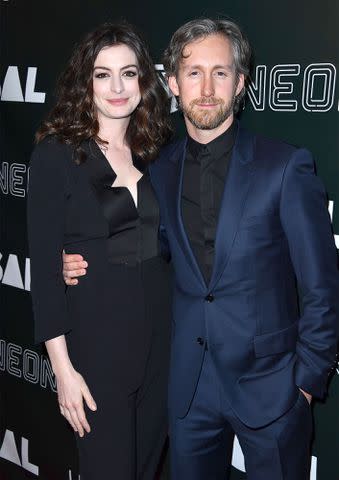 Steve Granitz/WireImage Anne Hathaway (L) and Adam Shulman in 2017