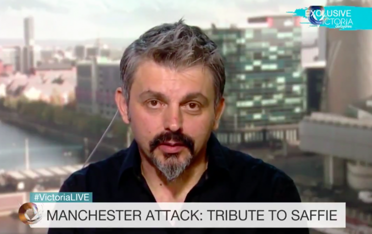 Saffie's father, Andrew Roussos, speaking to the BBC (Picture: BBC)