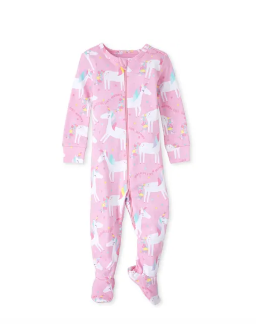 childrens place unicorn pajamas