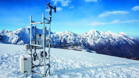 A weather station in the Hindu Kush Himalaya region.