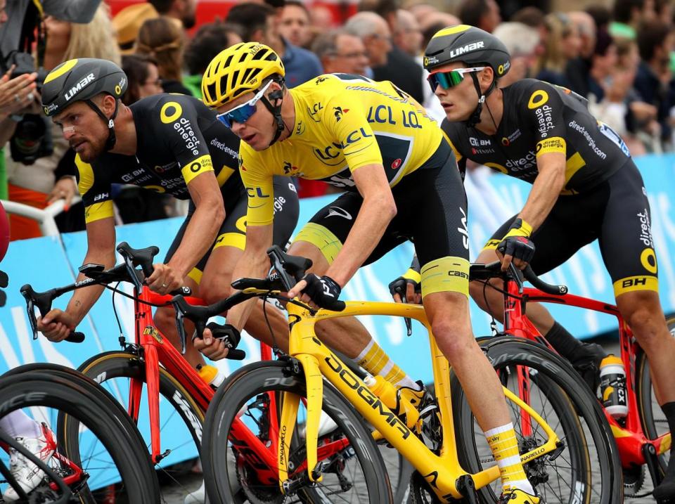 Froome finished the last stage through Paris safely in the pack in 65th position (Getty)