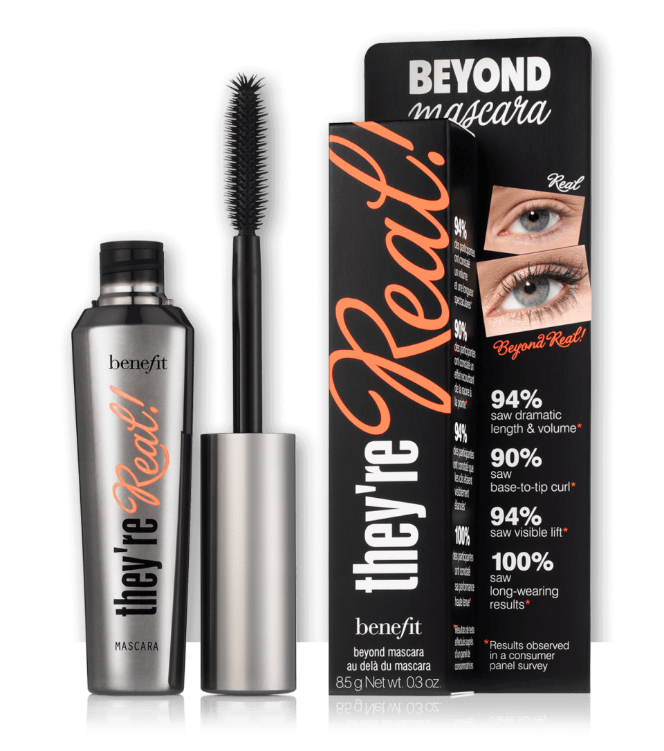 Benefit Cosmetics They’re Real! Lengthening & Volumizing Mascara, $25, sephora.com