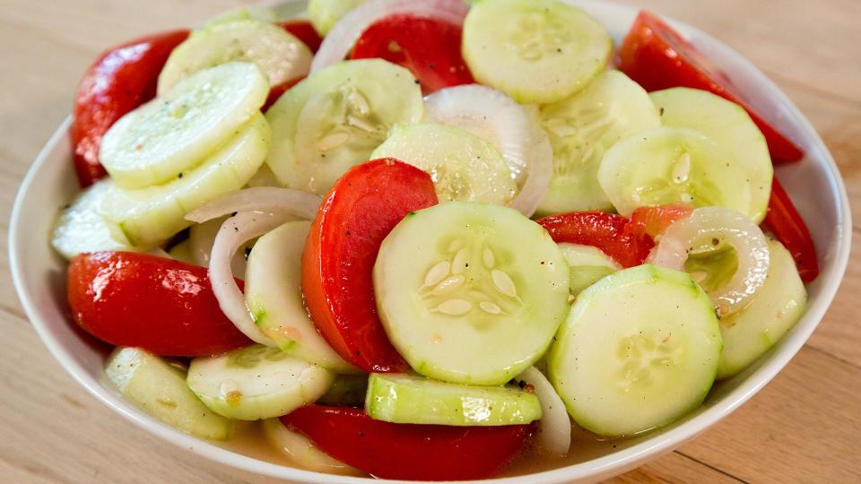 #3: Marinated Cucumber-and-Tomato Salad