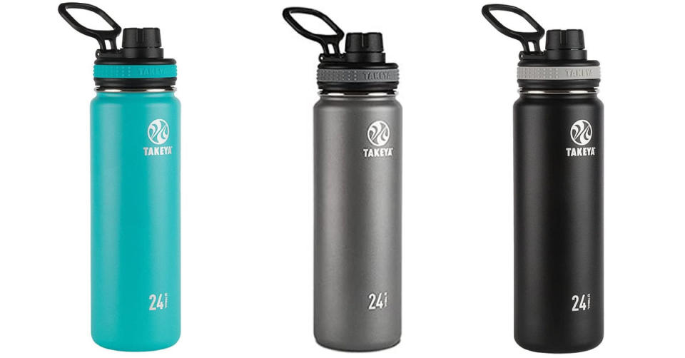 Takeya Originals Vacuum-Insulated Stainless-Steel Water Bottle, 24oz (Photo: Amazon)