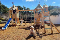 <p>The <em>Jane the Virgin</em> star and his family just moved to a new home in Ojai, California, and he set up an epic new playground in the backyard for his two kids: daughter Maiya, 5, and son Maxwell, 3. "My goal this year is to be #ManEnough to play and laugh more," he <a href="https://www.instagram.com/p/CMaDxcPLP04/" rel="nofollow noopener" target="_blank" data-ylk="slk:wrote in the caption;elm:context_link;itc:0;sec:content-canvas" class="link ">wrote in the caption</a>.</p>