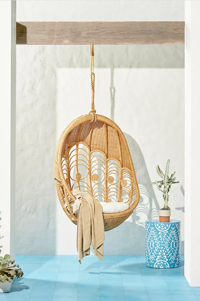 <p><a href="https://go.redirectingat.com?id=74968X1596630&url=https%3A%2F%2Fwww.anthropologie.com%2Fshop%2Fpeacock-indooroutdoor-hanging-chair&sref=https%3A%2F%2Fwww.thepioneerwoman.com%2Fhome-lifestyle%2Fdecorating-ideas%2Fg39432199%2Fbest-outdoor-hanging-egg-chair%2F" rel="nofollow noopener" target="_blank" data-ylk="slk:Shop Now;elm:context_link;itc:0;sec:content-canvas" class="link rapid-noclick-resp">Shop Now</a></p><p>Peacock Indoor/Outdoor Hanging Chair</p><p>anthropologie.com</p><p>$698.00</p><span class="copyright">Anthropologie </span>