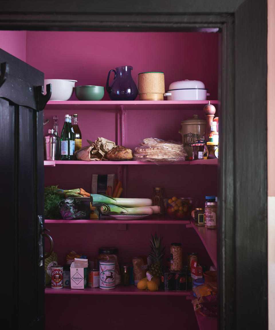 Introduce a decorative element to your pantry