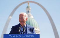 Democratic U.S. presidential candidate and former Vice President Joe Biden attends a campaign stop in St. Louis