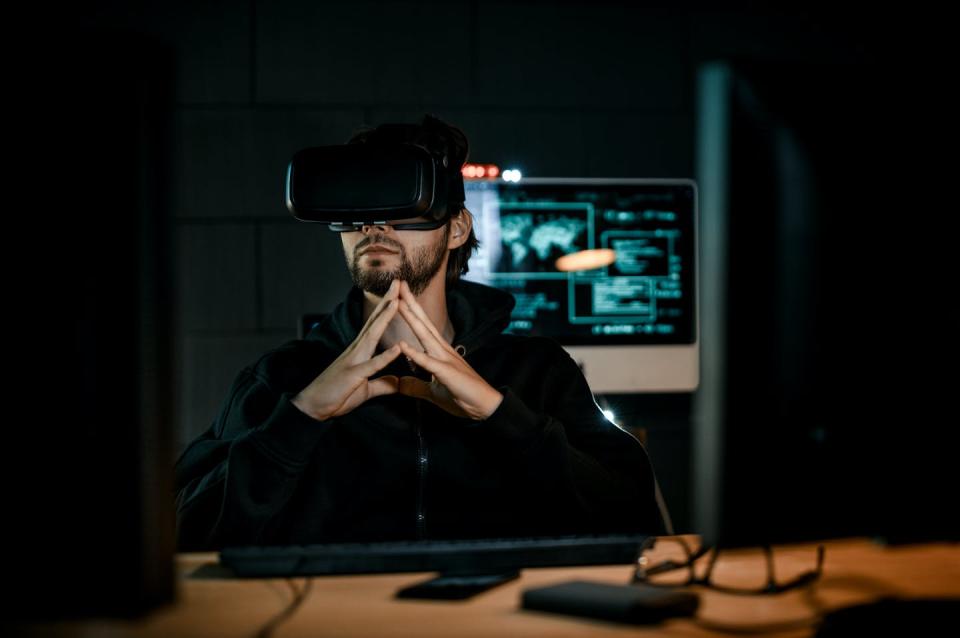 <span class="caption">Violent extremists could find the metaverse a useful recruiting and organizing tool – and a target-rich environment.</span> <span class="attribution"><a class="link " href="https://www.gettyimages.com/detail/photo/hacker-royalty-free-image/1301604781" rel="nofollow noopener" target="_blank" data-ylk="slk:D-Keine/E+ via Getty Images;elm:context_link;itc:0;sec:content-canvas">D-Keine/E+ via Getty Images</a></span>