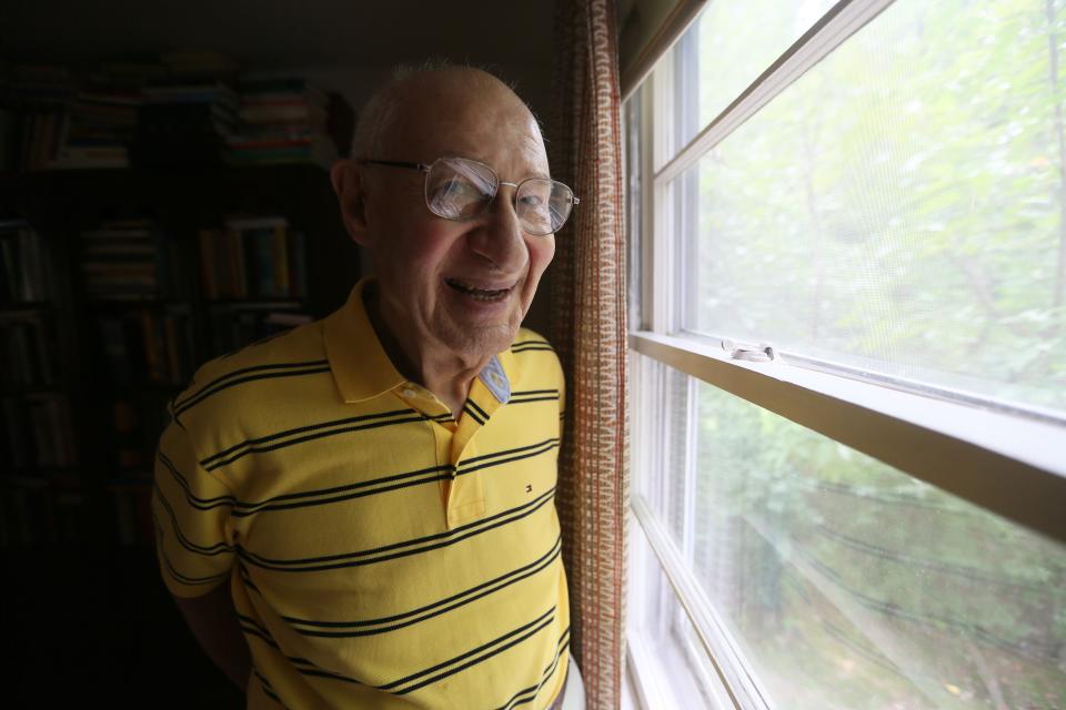 Rabbi Israel Dresner in his home talking about his relationship with Dr. Martin Luther King and witnessing the March on Washington in 1963 as King gave his "I have a Dream" speech at his home on August 21, 2013