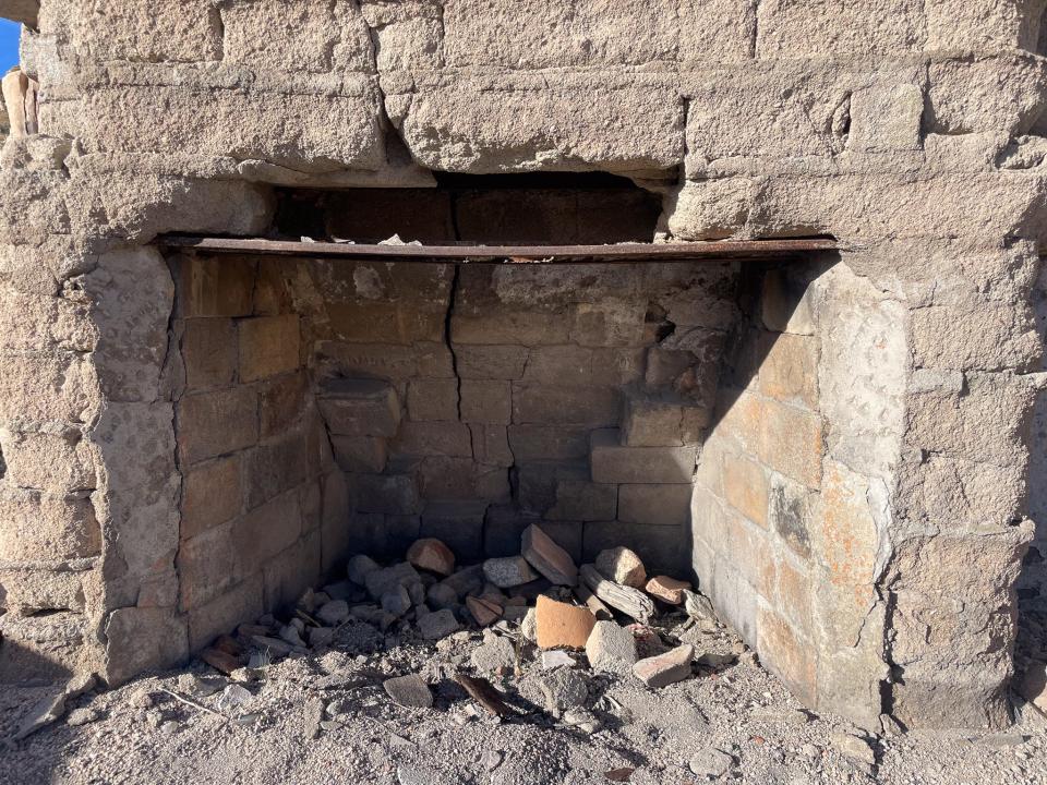 Part of the Wall Street Mine site in Joshua Tree National Park, California.