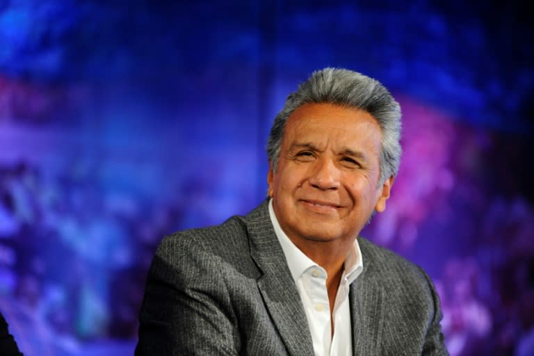 Ecuadorean President-elect Lenin Moreno pictured in Quito on April 4, 2017