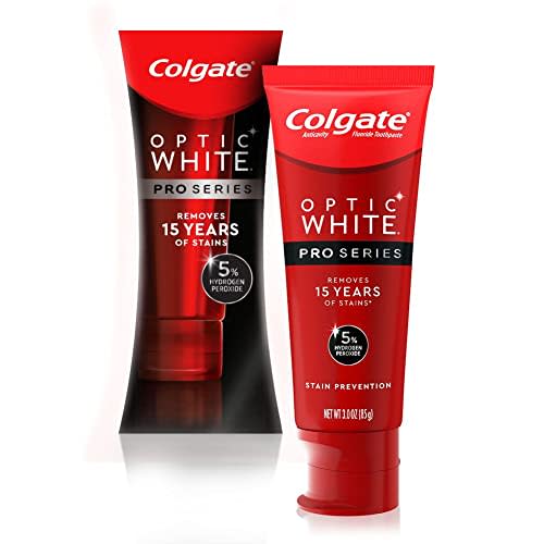 Colgate Optic White Pro Series Whitening Toothpaste with 5% Hydrogen Peroxide, Stain Prevention…