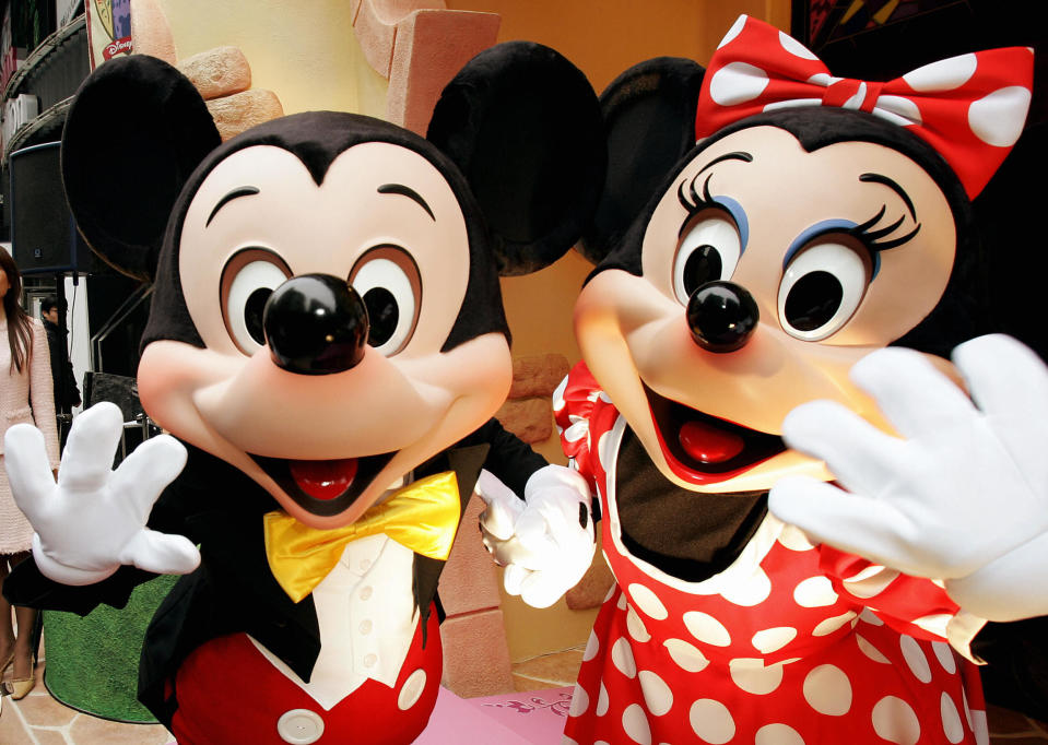 Mickey and Minnie Mouse