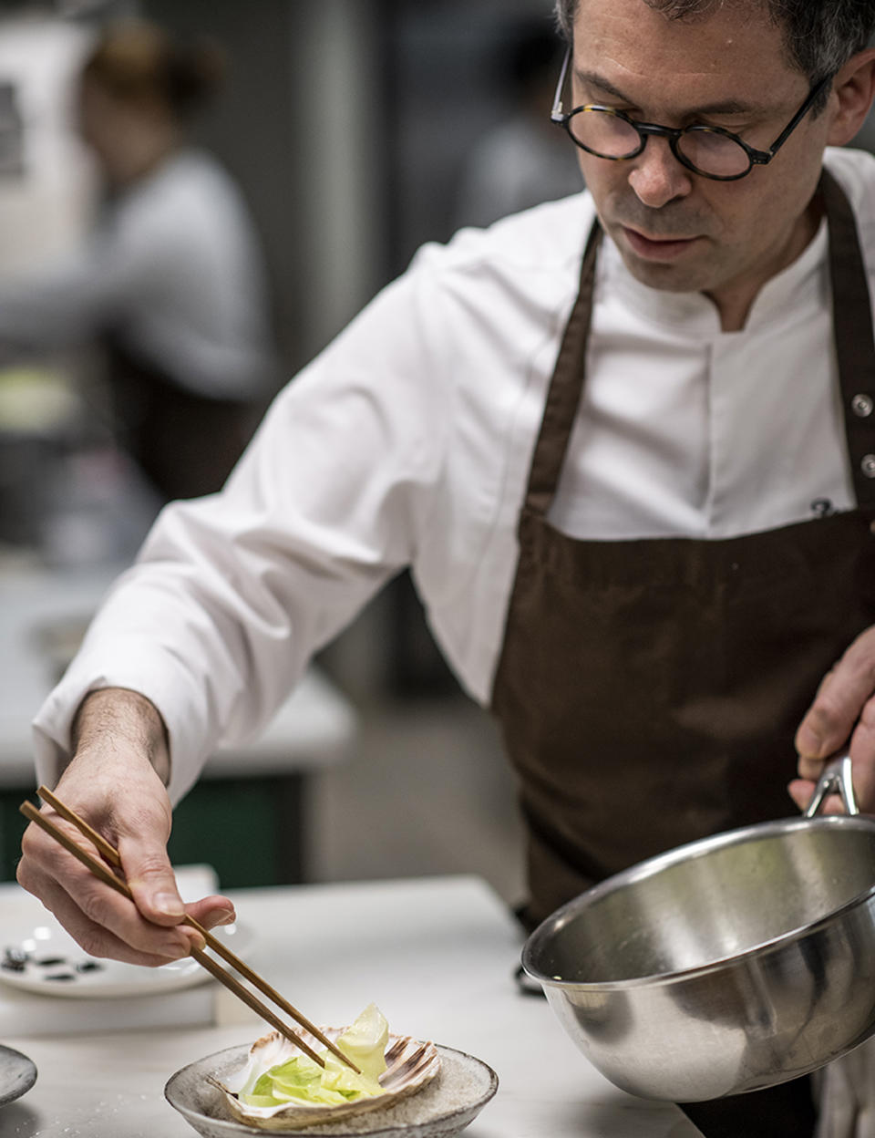 Menu de chef Saint-Valentin au restaurant Astrance