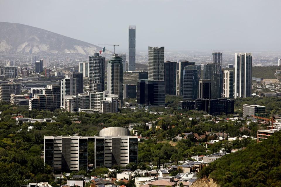 The skyline of San Pedro Garza Garcia