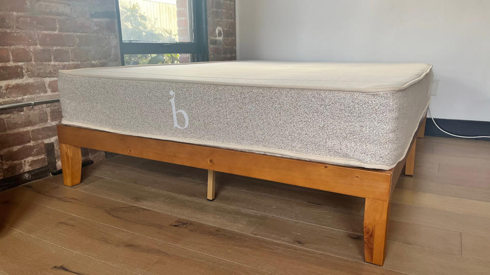 The Birch Natural Mattress on a bed