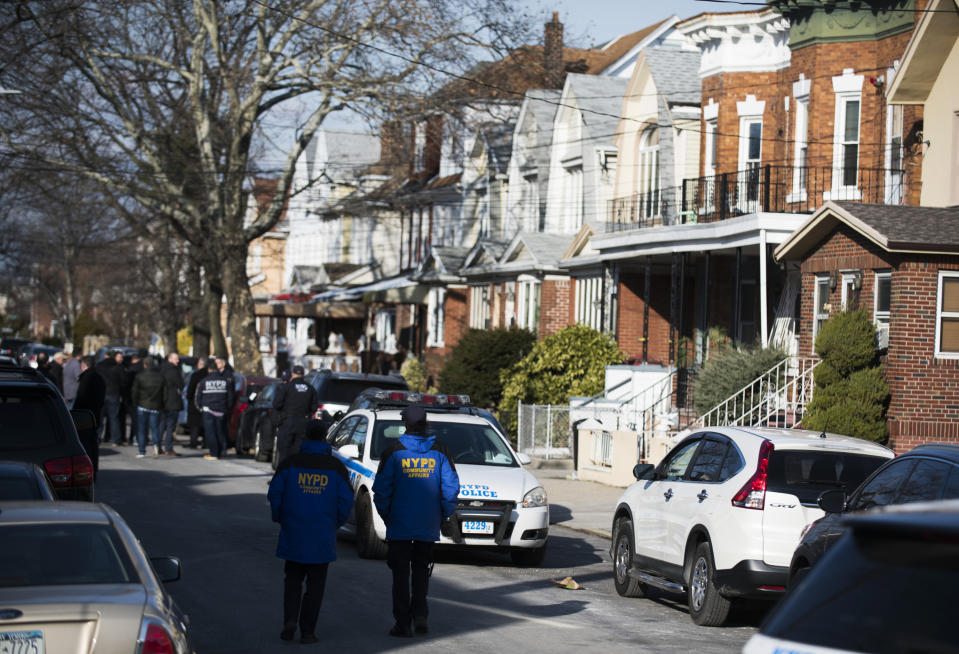 Police block off a street in Brooklyn, N.Y., where officials say suspect Akayed Ullah was living