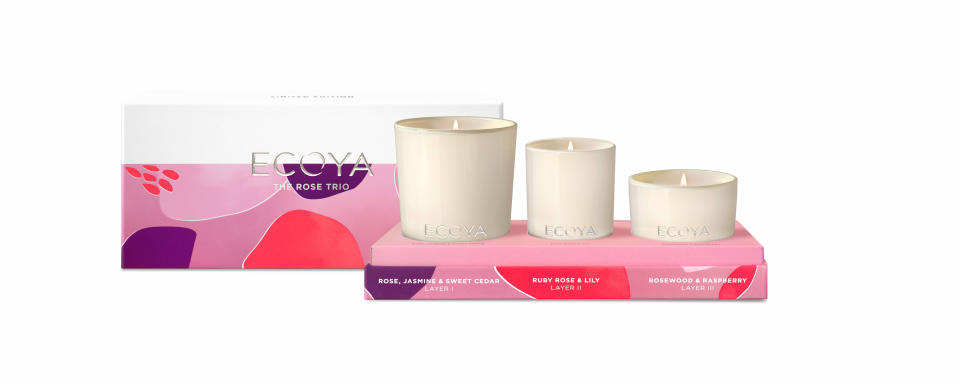 <p>Get your mum not one but three beautifully scented candles this Mother’s Day. Photo: Supplied </p>