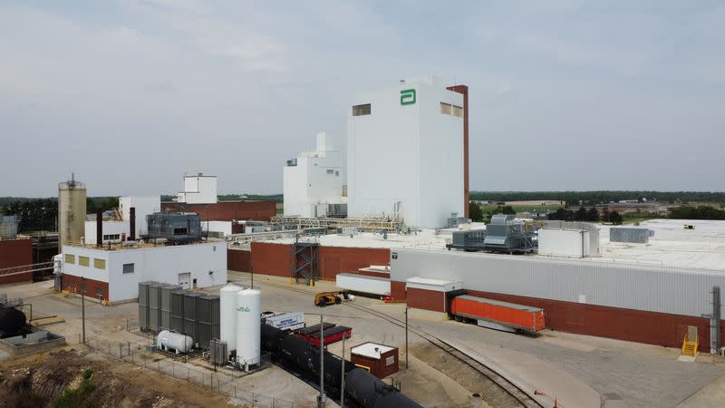 Drone images of Abbott facility in Sturgis, Michigan