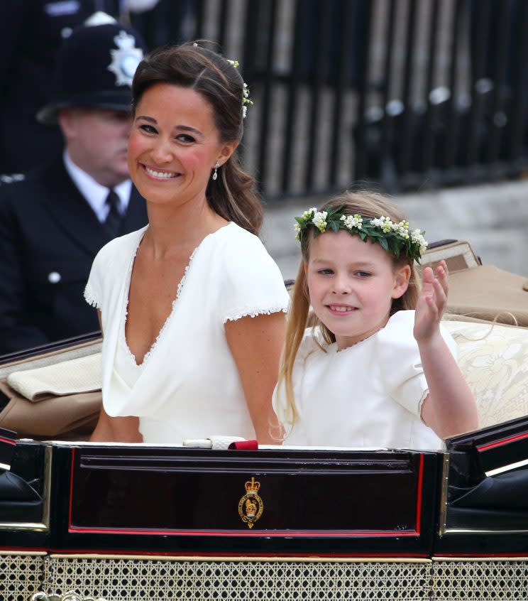 Pippa Middleton, pictured at the royal wedding of her sister, Catherine Middleton, to Prince William in 2011, will soon say her own “I do’s.” (Photo: Getty Images)