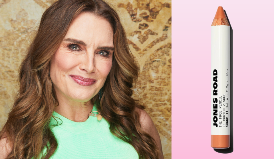 Brooke Shields and the The Face pencil from Jones Road Beauty