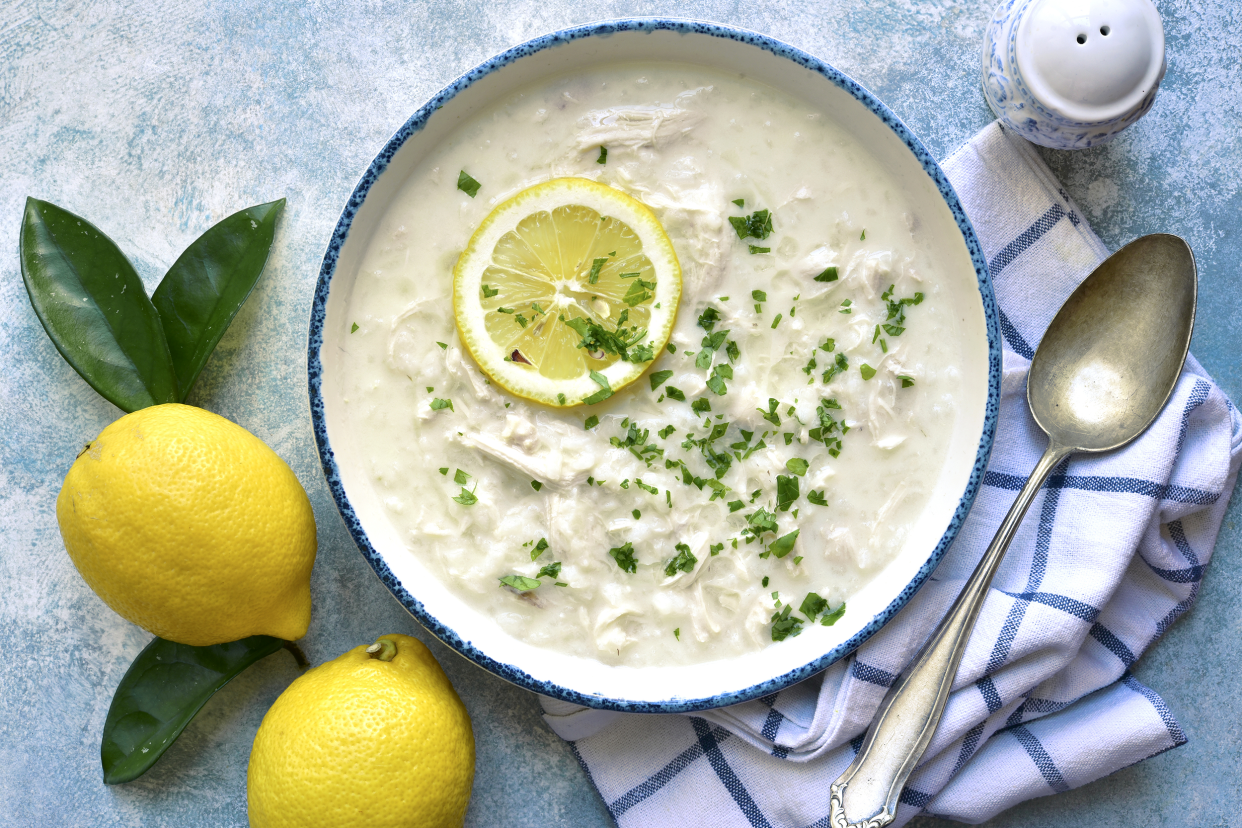 lemon rice soup