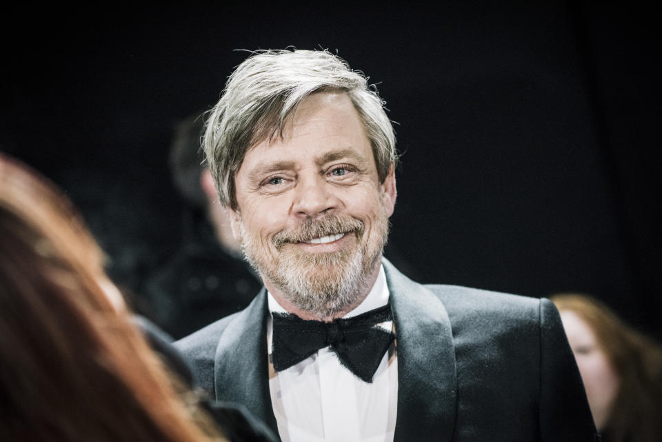 Mark Hamill attends the European Premiere of Star Wars: The Last Jedi at the Royal Albert Hall on December 12, 2017 in London, England. (Photo by Gareth Cattermole/Getty Images for Disney)