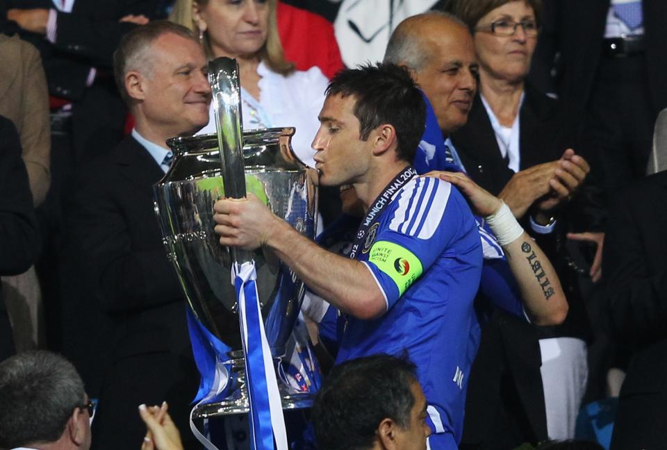 Frank Lampard was a Champions League winner with Chelsea in 2012
