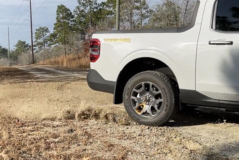 ford maverick tremor sliding on dirt