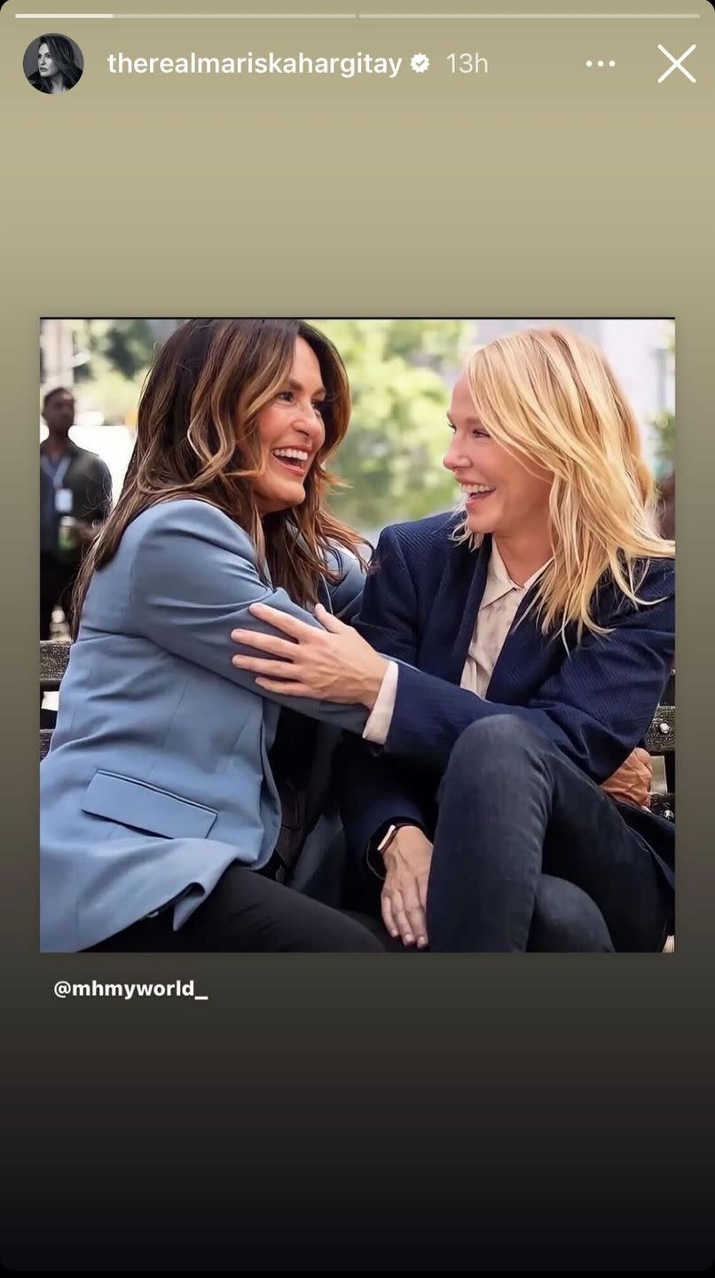 Photo credit: Mariska Hargitay/Screenshot - Instagram