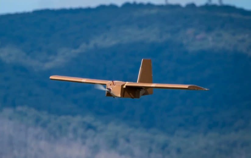 A SYPAQ drone in flight