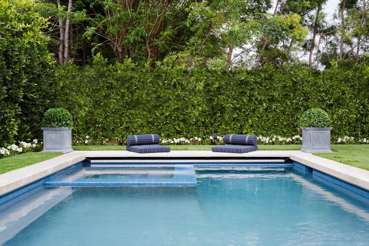 swimming pool designs flowers and foliage