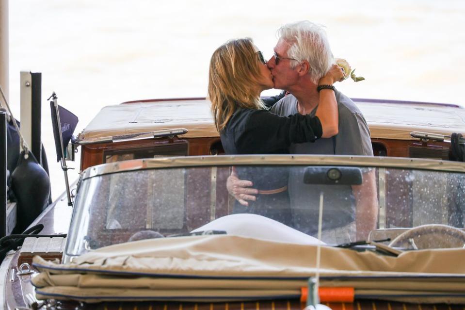 Richard Gere y Alejandra Gere en Venecia