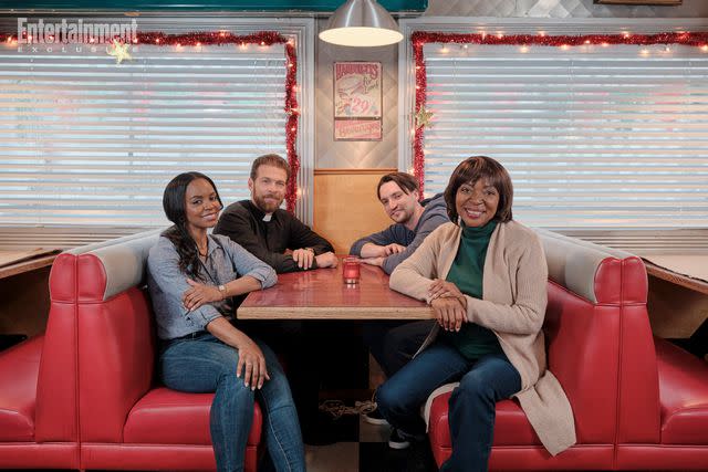 2023 Hallmark Media/Photographer: David Astorga Krystal Joy Brown, Juan Riedinger, Richard Harmon, Tina Lifford in 'Heaven Down Here'