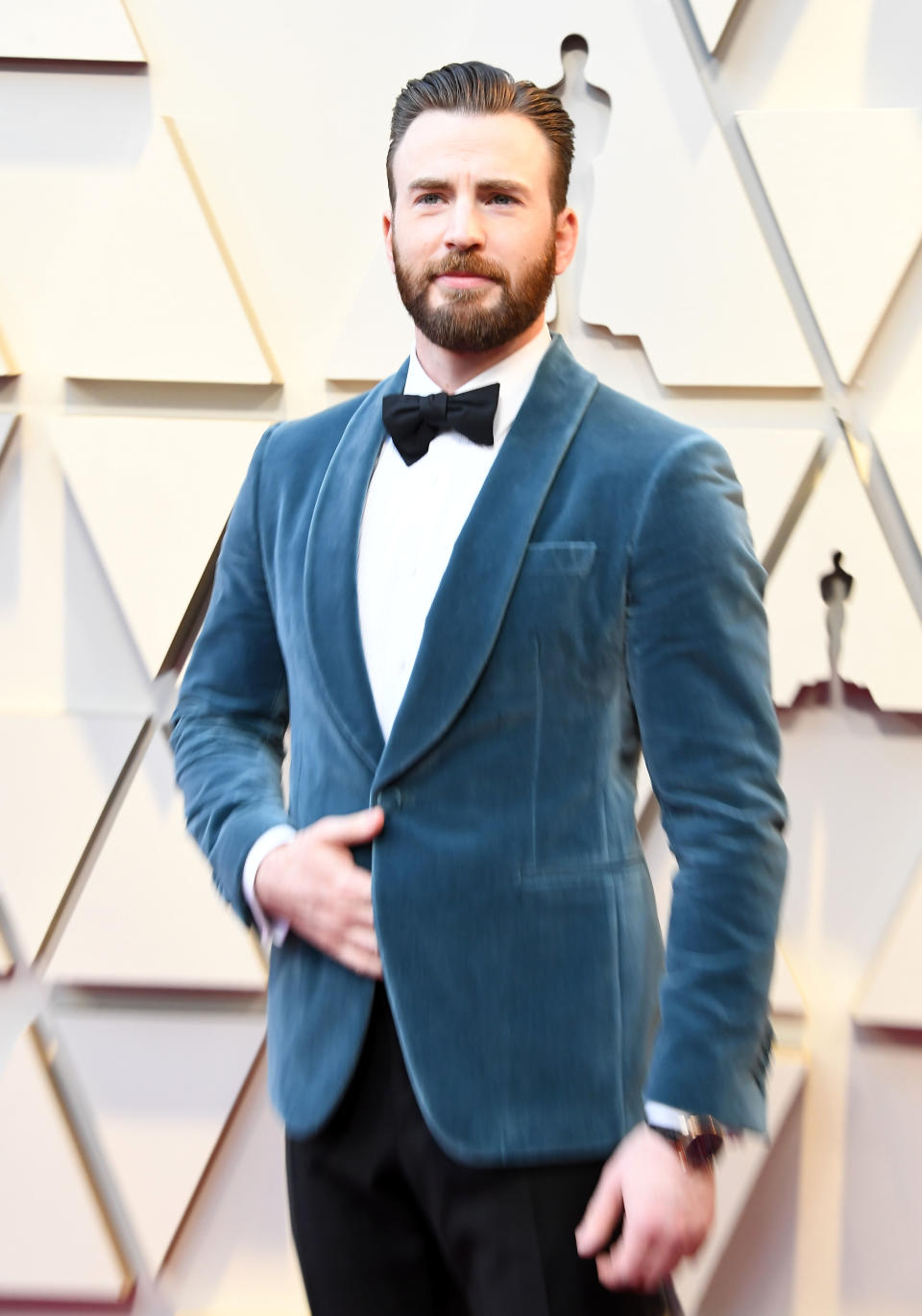 HOLLYWOOD, CALIFORNIA - FEBRUARY 24: Chris Evans arrives at the 91st Annual Academy Awards at Hollywood and Highland on February 24, 2019 in Hollywood, California. (Photo by Steve Granitz/WireImage)