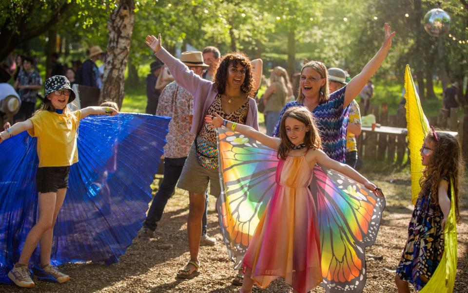 Younger festivalgoers can channel their inner butterfly at Elderflower Fields