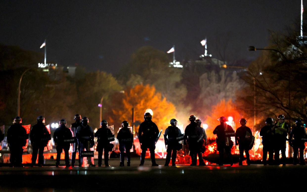 Fear and loathing in 2020 at the Million Maga March. Trump supporters did not accept that he had lost the election, and many still don't