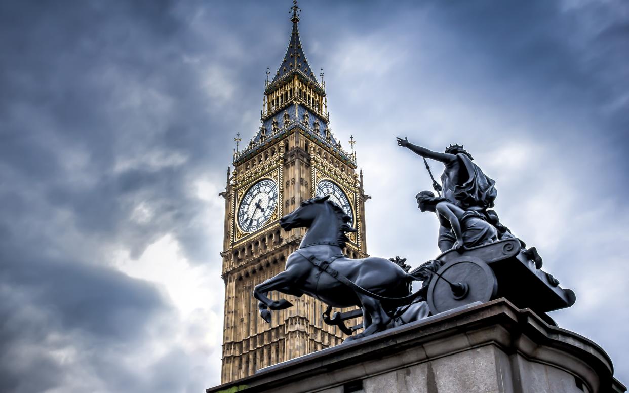 Pit stop: Boudicca, Queen of the Iceni, at London's Westminster Bridge - This content is subject to copyright.