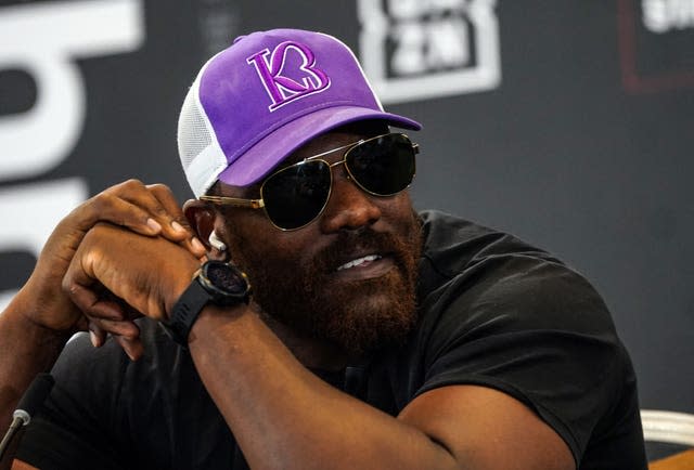 Derek Chisora during a press conference