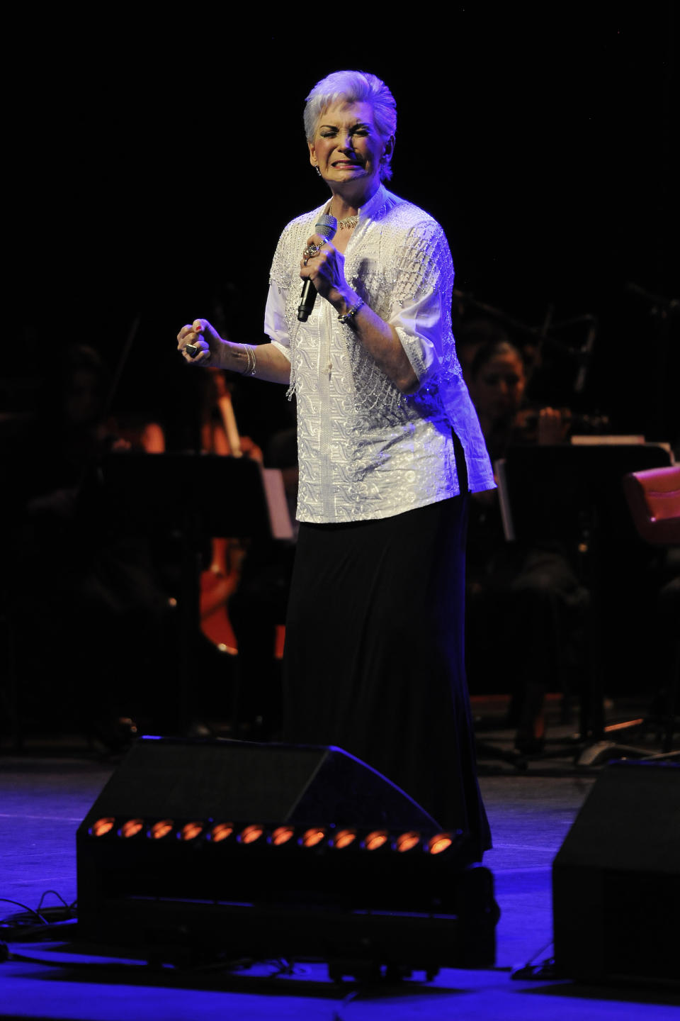 MEXICO CITY, MEXICO - JULY 14: Felicia Garza performs during a tribute concert for Gualberto Castro at Teatro de La Ciudad on July 14, 2019 in Mexico City, Mexico. (Photo by Pedro Martin Gonzalez Castillo/Getty Images)