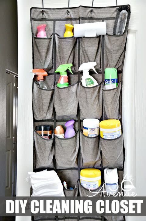 Use shoe organizers all over your house.