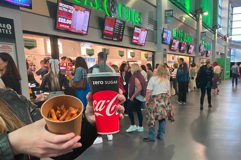Food and drink prices at AO Arena Manchester -Credit:MEN