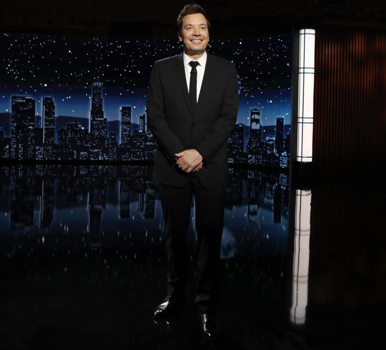 Jimmy Fallon, 47, took the stage at 