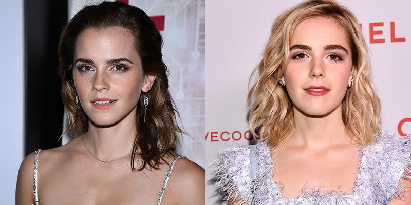 Emma Watson and Kiernan Shipka