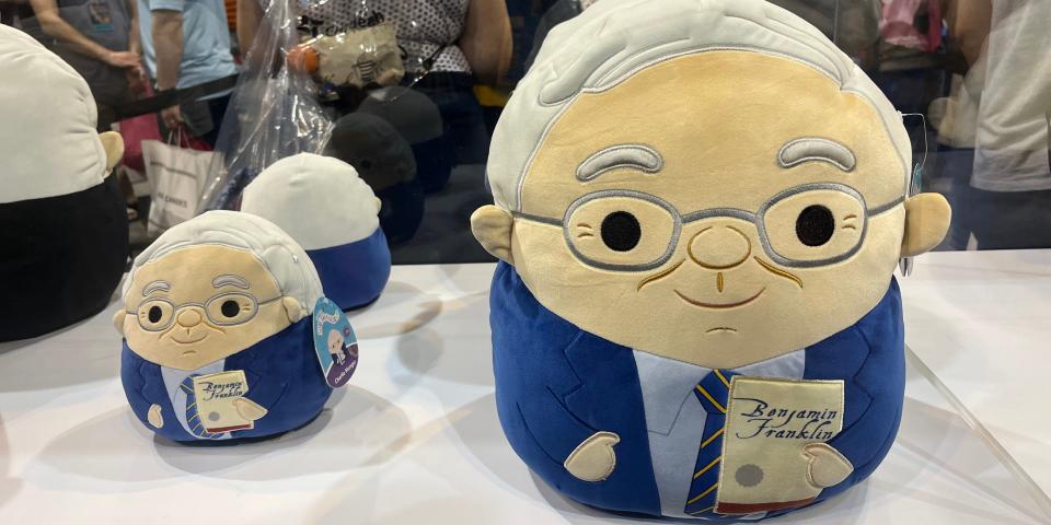 A Charlie Munger squishy toy.