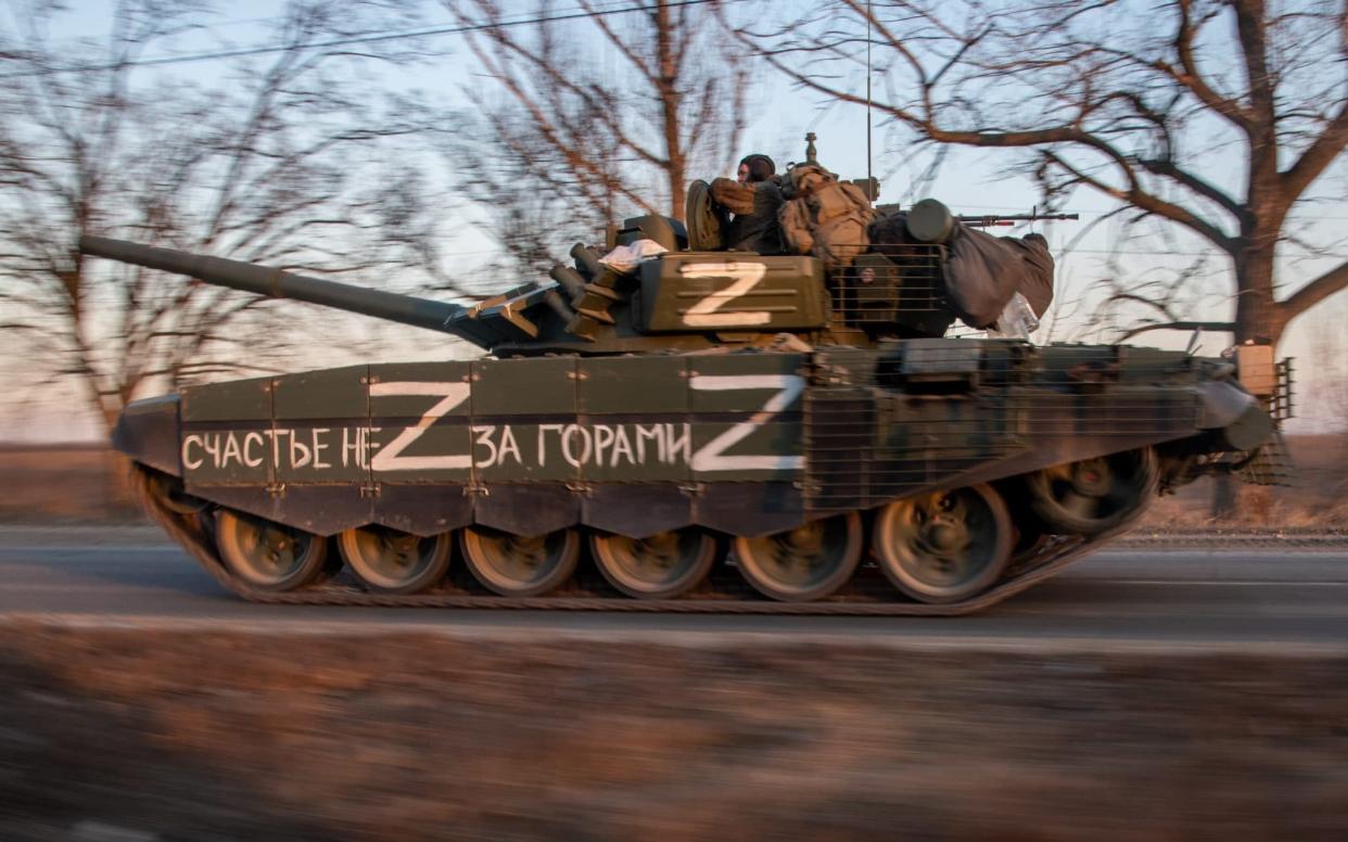 The systems that launch Russian T-72 tank missiles are manufactured in the eastern Ukrainian city of Izyum