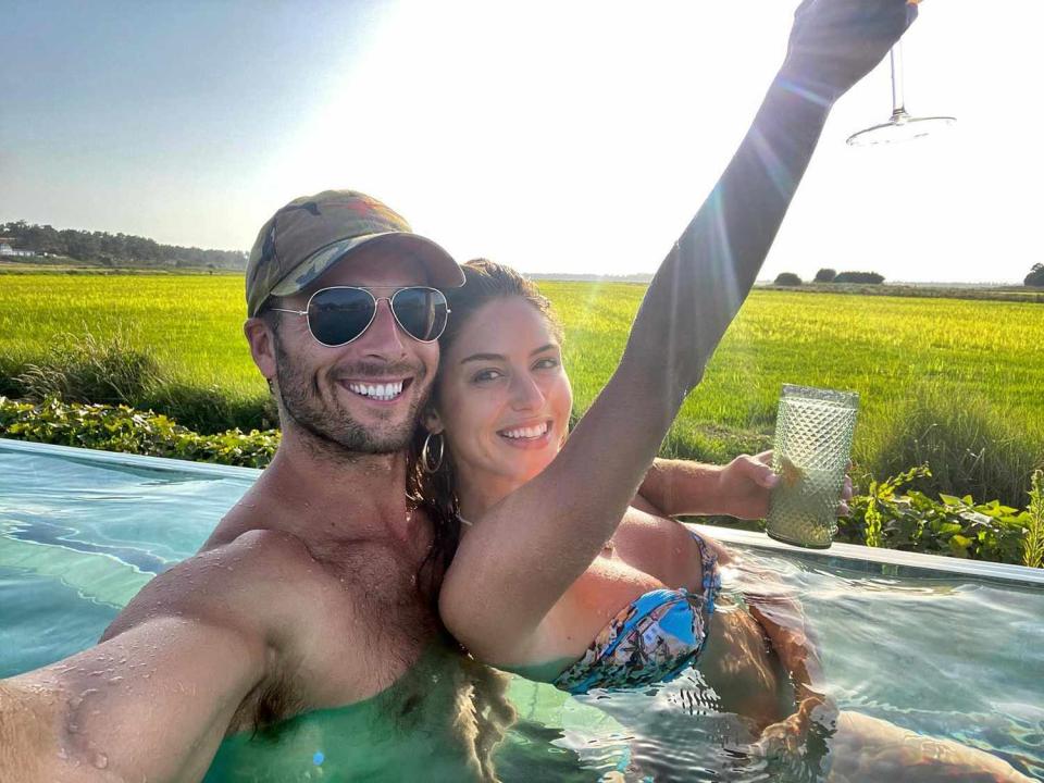 Glen Powell and Gigi Paris on Vacation