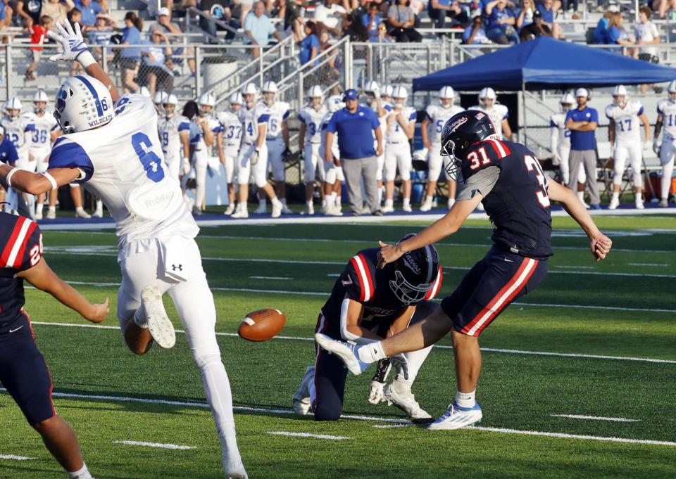 Kaedon Kline is a standout punter and kicker for Grove City.